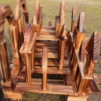 幼儿园大型户外碳化积木